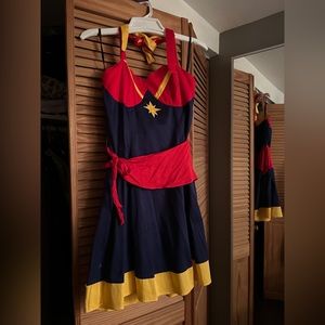 Captain Marvel Halter Dress
